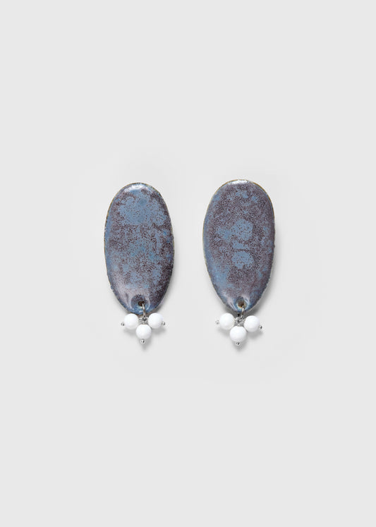 CRUSH Earrings in 𝘗𝘢𝘺𝘯𝘦𝘴 𝘎𝘳𝘦𝘺 𝘚𝘱𝘦𝘤𝘬𝘭𝘦